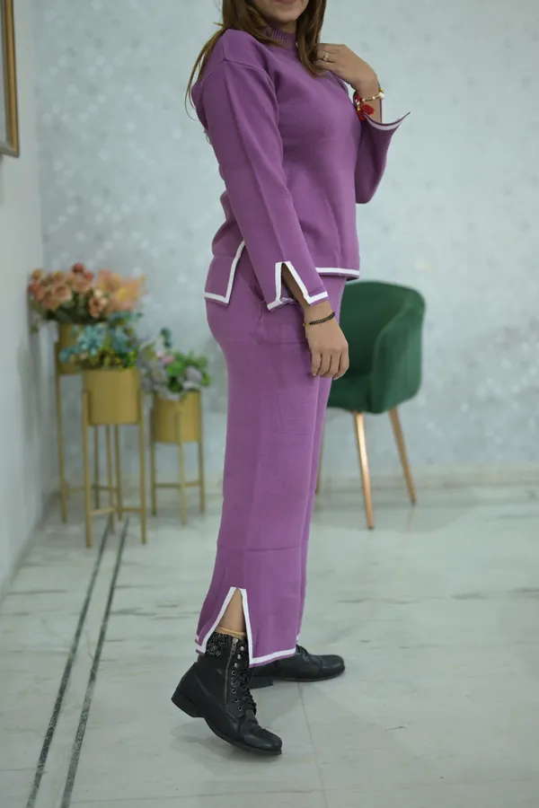 Purple_Elegant_Design_Purple_Cotton_Woollen_Co-Ord_Set_For_Women