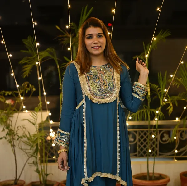 Peacock_Green_Elegant_Design_Radiant_Muslin_Silk_Co-Ord_Set_For_Women