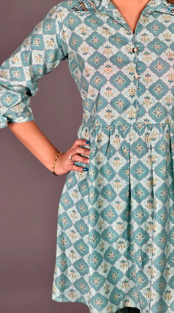 Green_Elegant_Design_Breezy_Muslin_Co-Ord_Set_For_Women