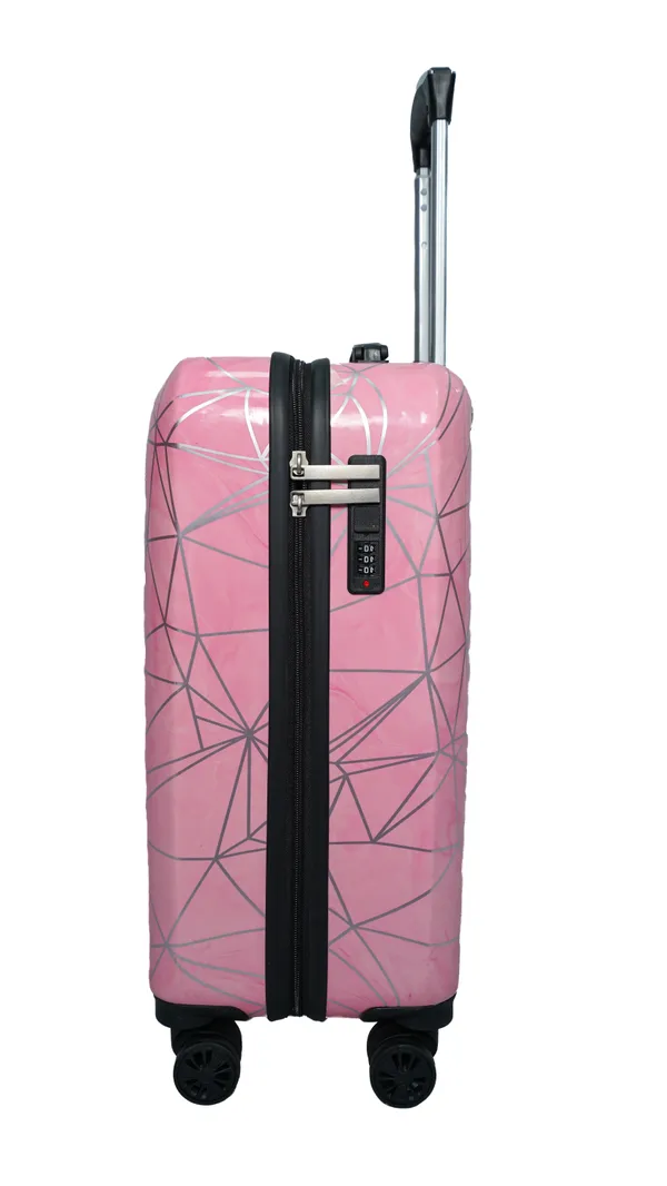 Pink_Polycarbonate_Cabin_Luggage_For_Comfortable_Travel