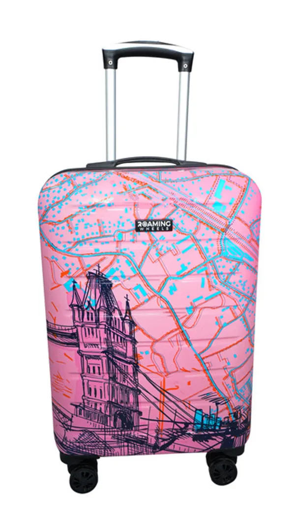 Pink__Polycarbonate_Cabin_Luggage_For_Comfortable_Travel