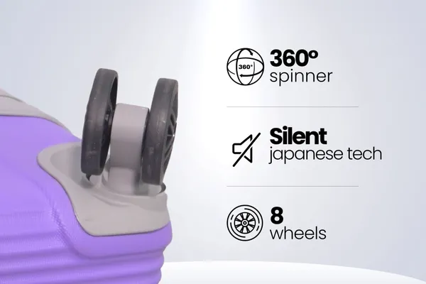 Purple_Acrylonitrile_Butadiene_Styrene_Solid_Check-In_Suitcase_For_Men_&_Women