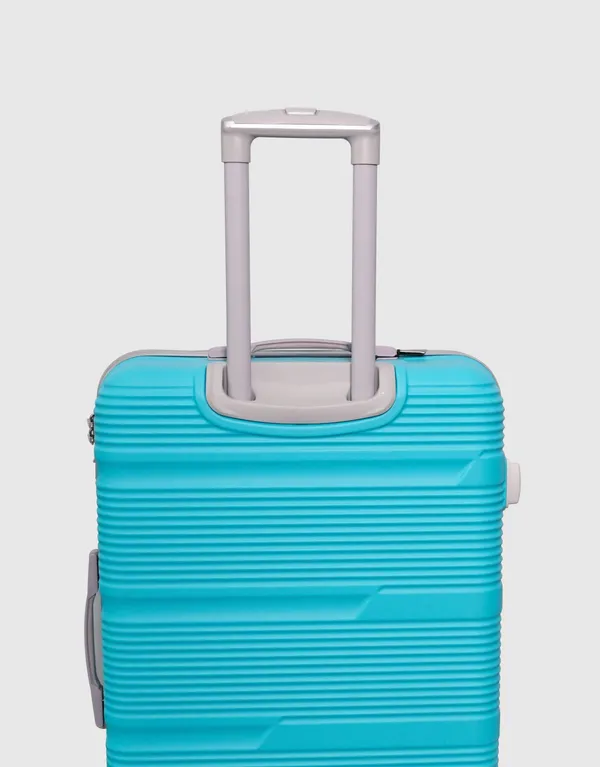 Teal_Acrylonitrile_Butadiene_Styrene_Solid_Check-In_Suitcase_For_Men_&_Women
