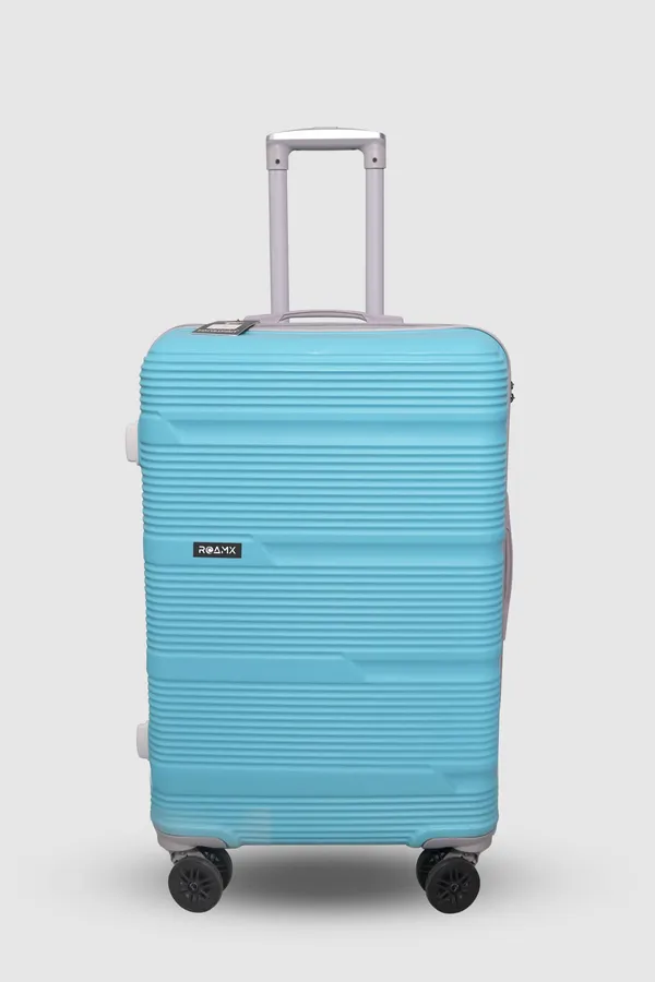 Teal_Acrylonitrile_Butadiene_Styrene_Solid_Check-In_Suitcase_For_Men_&_Women