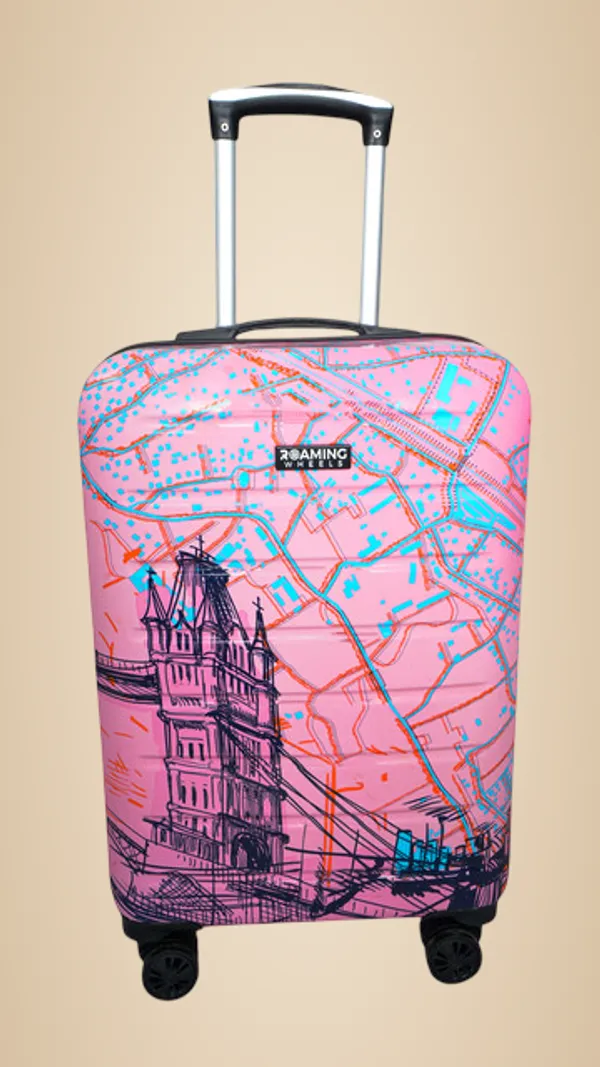 Pink__Polycarbonate_Cabin_Luggage_For_Comfortable_Travel