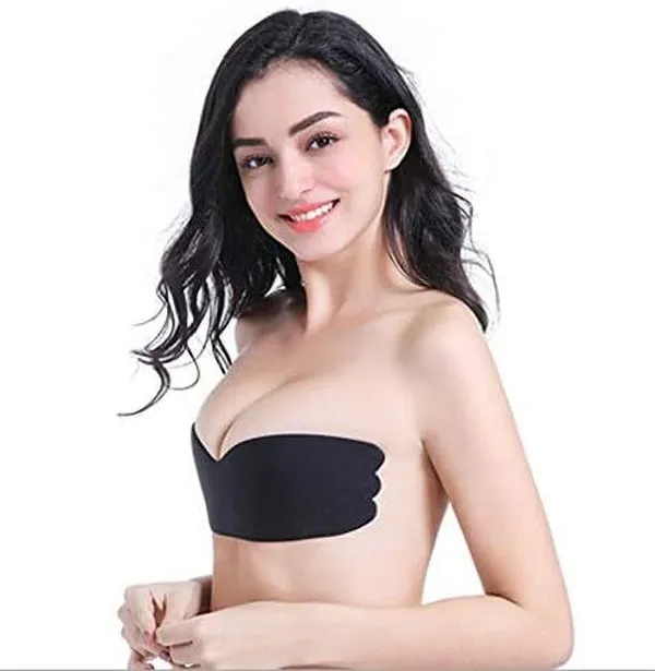 Black_Nylon,_Polyester_Wirefree_Strapless_Full_Coverage_Stick-On_Bra_For_Women