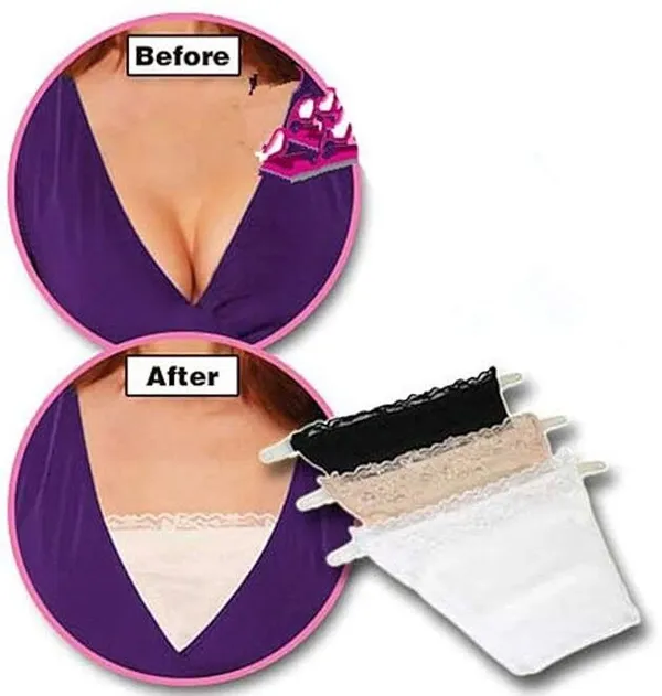 Black,_White_&_Skin_Embroidered_Mock_Clip-On_Camisole_For_Women