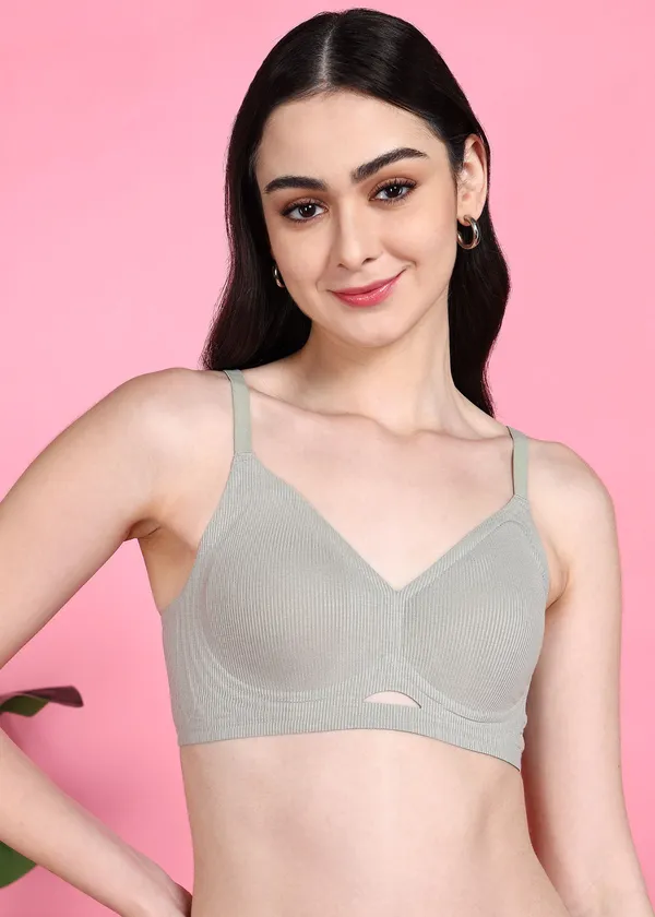 Dull_Green_Nylon,_Polyester,_Cotton_Wirefree_Regular_Full_Coverage_Sports_Bra_For_Women