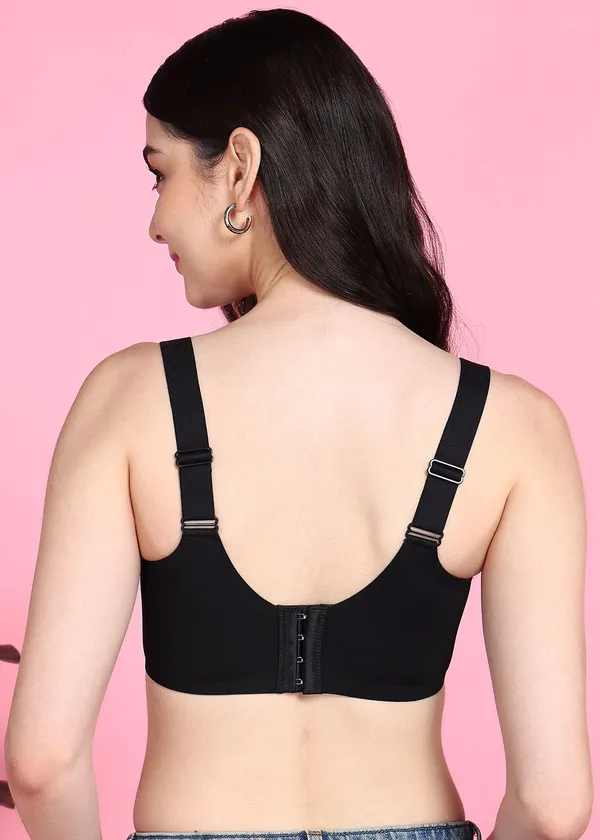 Black_Nylon,_Polyester,_Cotton_Wirefree_Regular_Full_Coverage_Sports_Bra_For_Women
