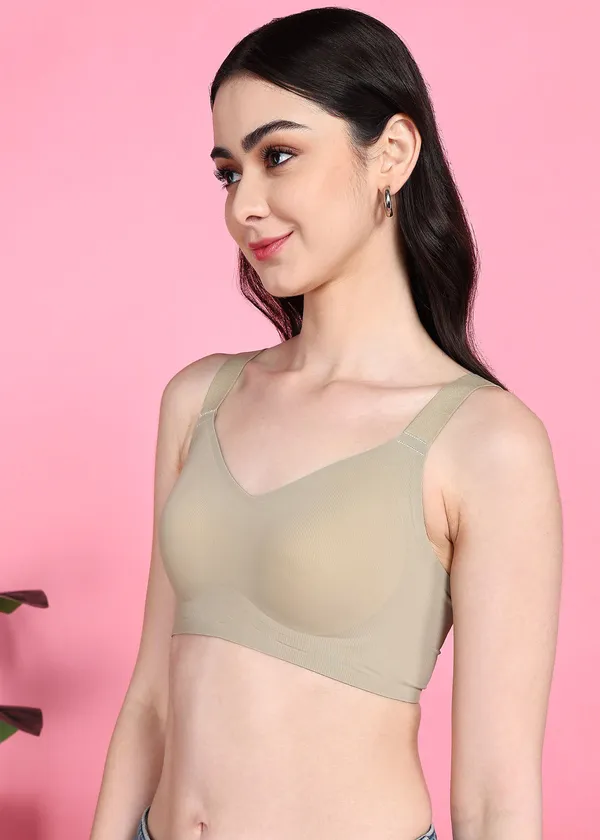 Beige_Nylon,_Polyester,_Cotton_Wirefree_Regular_Full_Coverage_Sports_Bra_For_Women