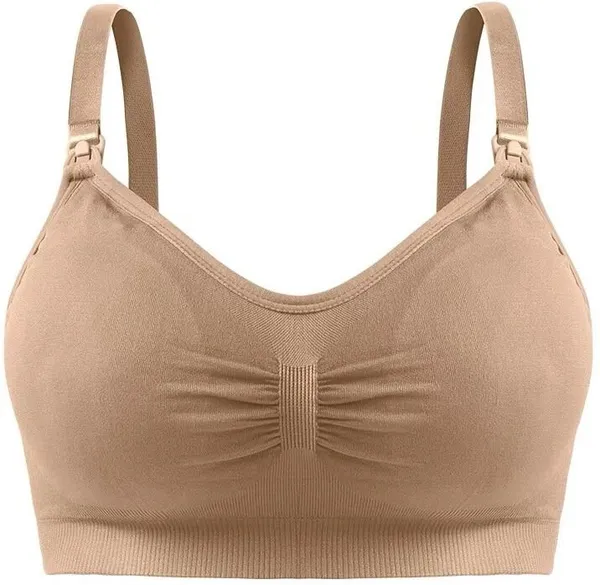 Skin_Nylon,_Polyester,_Cotton_Wirefree_Regular_Full_Coverage_Maternity/Nursing_Bra_For_Women