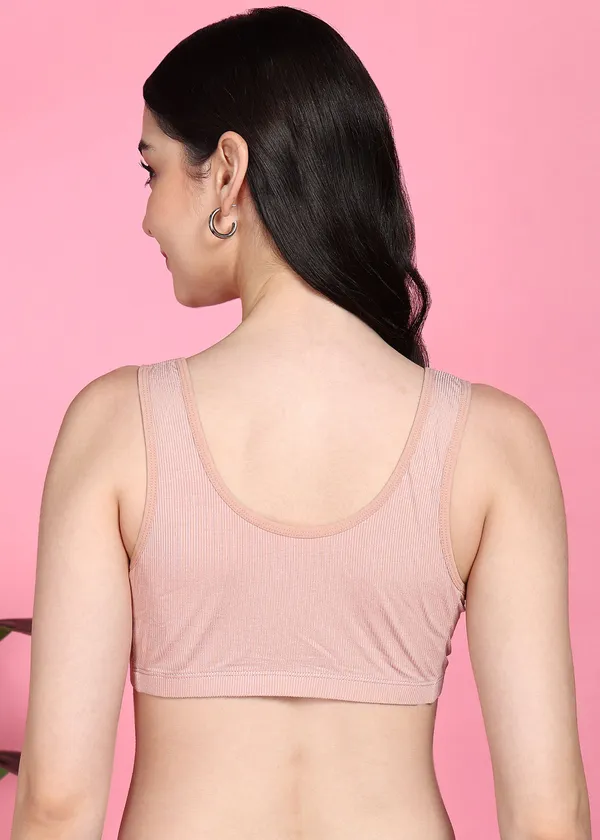 Pink_Nylon,_Polyester,_Cotton_Wirefree_Regular_Full_Coverage_Maternity/Nursing_Bra_For_Women