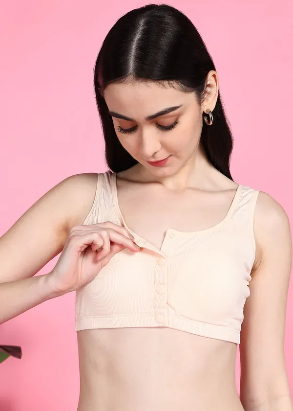 Skin_Nylon,_Polyester,_Cotton_Wirefree_Regular_Full_Coverage_Maternity/Nursing_Bra_For_Women