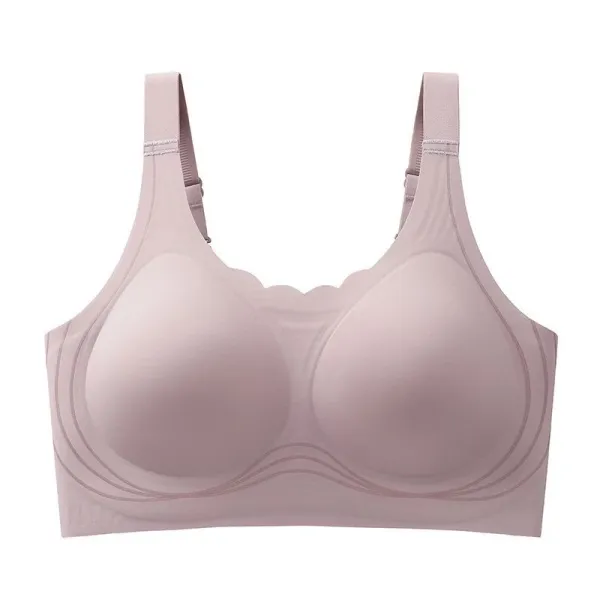 Sensual_Lady_Plus_Size_Wirefree_Bra_High_Support_Full_Coverage_4_Hooks_Seamless_Minimizer_Bra_Women_Bralette_Lightly_Padded_Bra_(Purple)