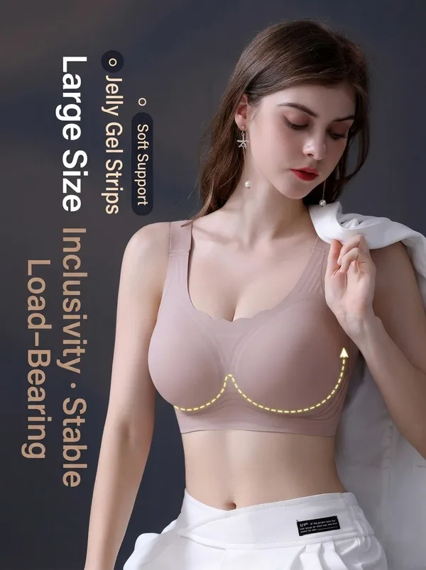 Sensual_Lady_Plus_Size_Wirefree_Bra_High_Support_Full_Coverage_4_Hooks_Seamless_Minimizer_Bra_Women_Bralette_Lightly_Padded_Bra_(Purple)