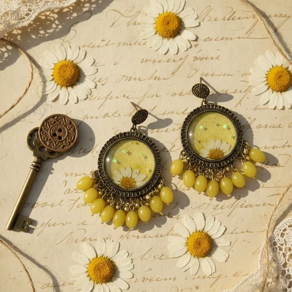 Yellow_Gold_Daisy_Earring