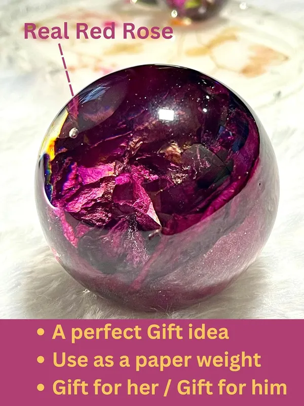 Pink_Resin_Rose_Paperweight_Sphere