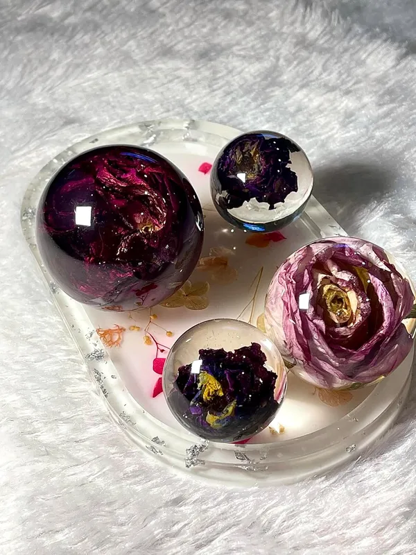 Pink_Resin_Rose_Paperweight_Sphere