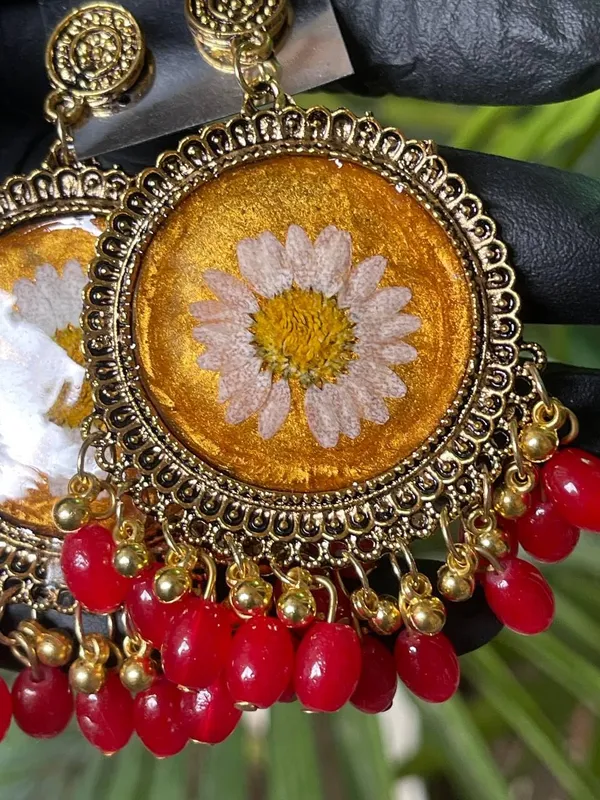 Red_Handmade_Resin_Jhumka_Earrings
