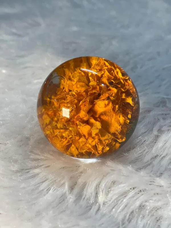Orange_Resin_Rose_Paperweight_Sphere