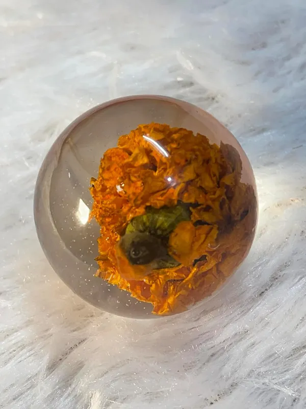Orange_Resin_Rose_Paperweight_Sphere