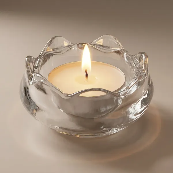Transparent_Clear_Elegant_Lotus_Design_Tealight_Holder_Paperweight_Crystal_Resin_Candle_Stand_For_Party,_Wedding,_Dinner_&_Home_Decoration