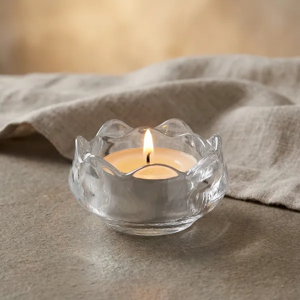 Transparent_Clear_Elegant_Lotus_Design_Tealight_Holder_Paperweight_Crystal_Resin_Candle_Stand_For_Party,_Wedding,_Dinner_&_Home_Decoration