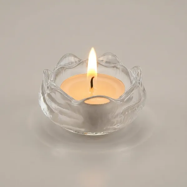 Transparent_Clear_Elegant_Lotus_Design_Tealight_Holder_Paperweight_Crystal_Resin_Candle_Stand_For_Party,_Wedding,_Dinner_&_Home_Decoration