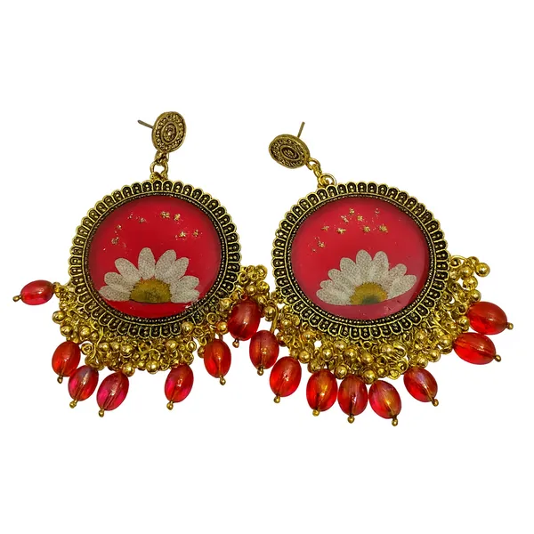 Red_Gold_Daisy_Earring