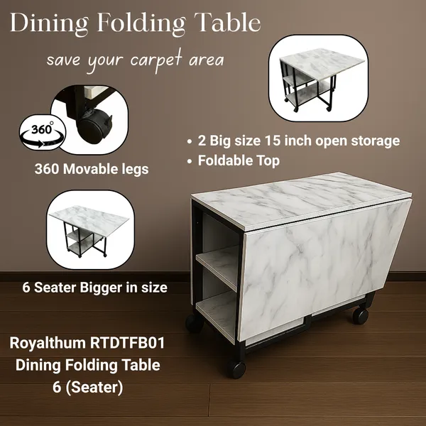 Dining_Folding_Table_(6_Seater)_Marble_White