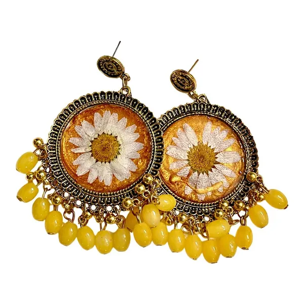 Yellow_Resin_Floral_Jhumka_Drops_Earring