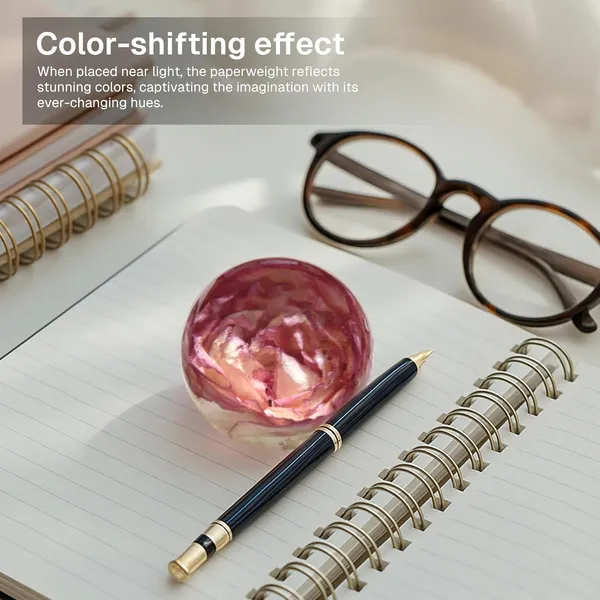 Pink_Resin_Rose_Paperweight_Sphere