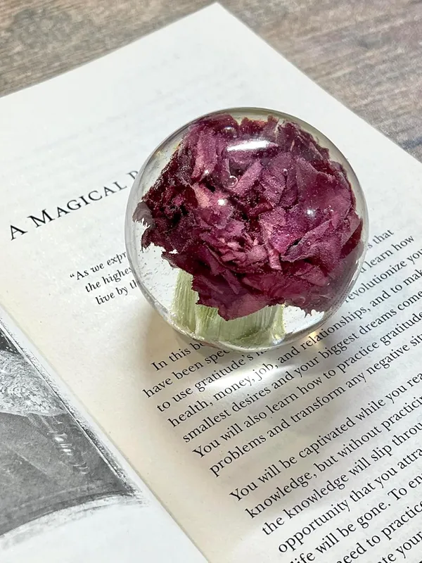Red_Handmade_Real_Carnation_Resin_Paperweight_Floral_Crystal_Sphere_Desk_Decor