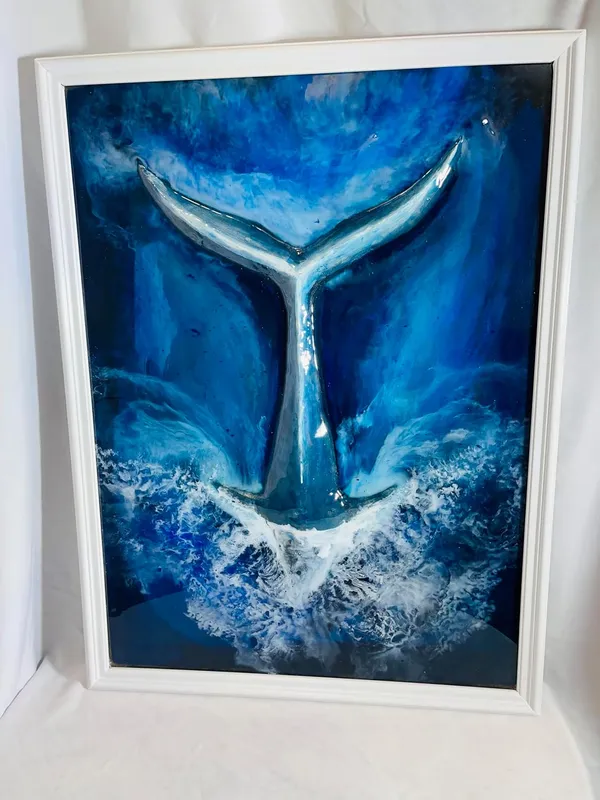 Blue_Resin_3D_Whale_Ocean_Wall_Art_For_Living_Room/Office/Bedroom