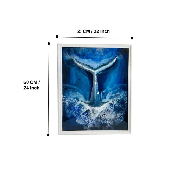 Blue_Resin_3D_Whale_Ocean_Wall_Art_For_Living_Room/Office/Bedroom