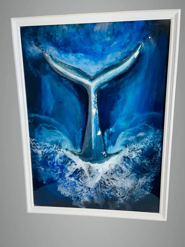 Blue_Resin_3D_Whale_Ocean_Wall_Art_For_Living_Room/Office/Bedroom