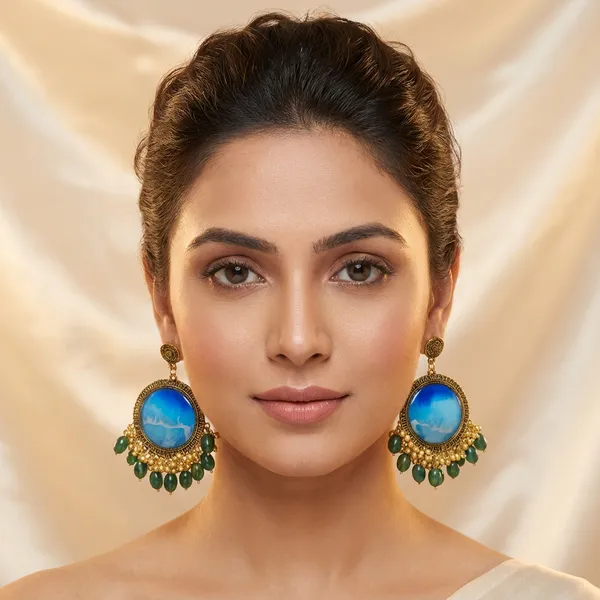 Green_Ocean_Earring_For_Women