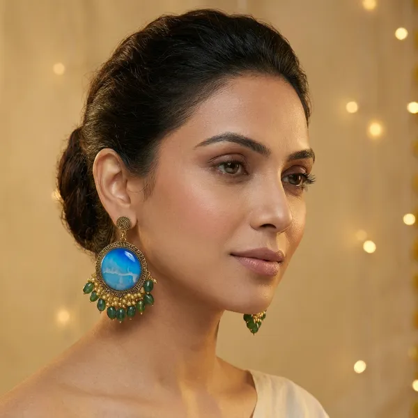 Green_Ocean_Earring_For_Women
