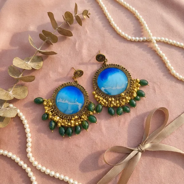 Green_Ocean_Earring_For_Women