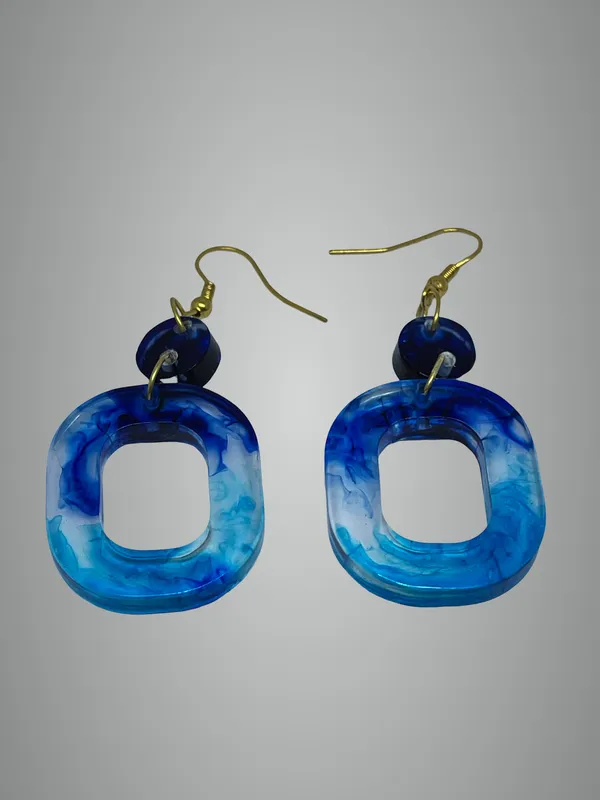Blue_Resin_Drop_Circle_Earrings