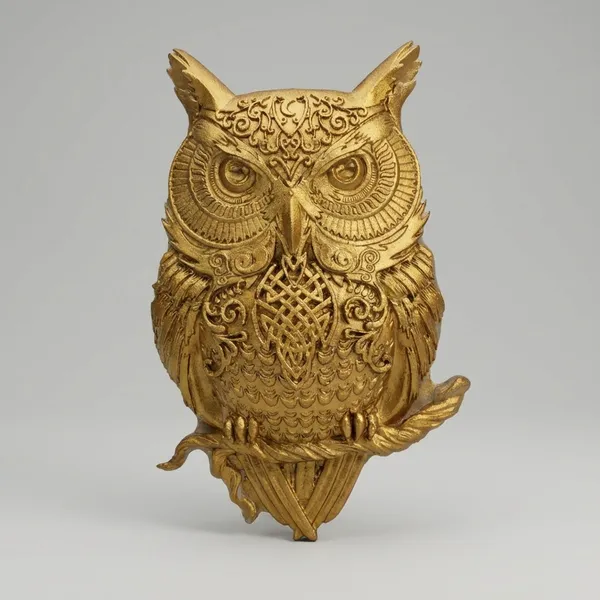 Gold_Resin_Owl_Sculpture_Paperweight