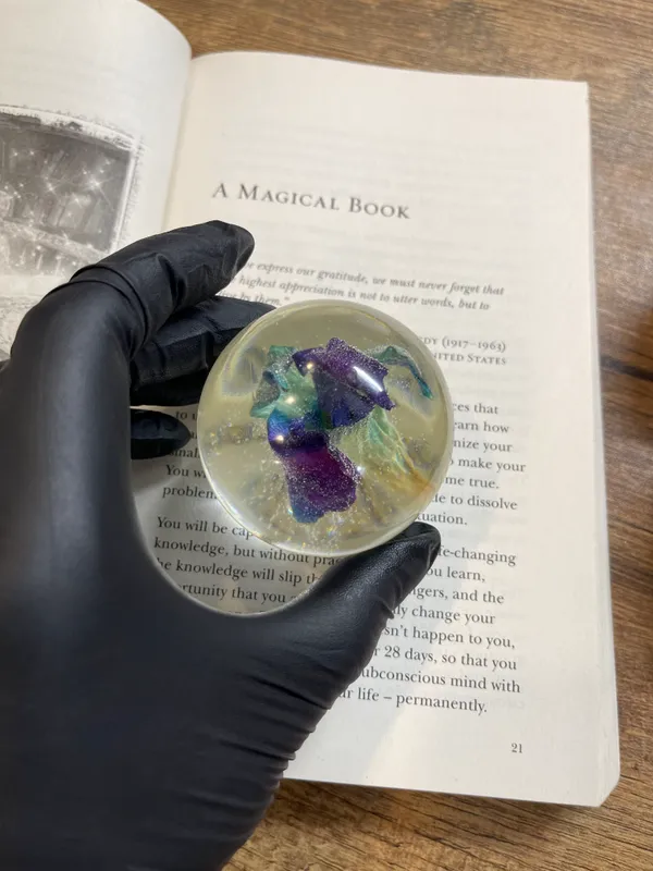 Blue_Premium_Orchid_Paperweight