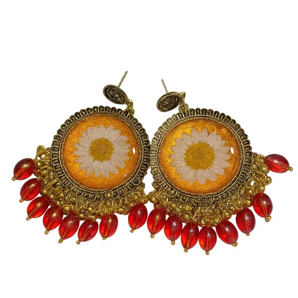 Red_Yellow_Daisy_Earring
