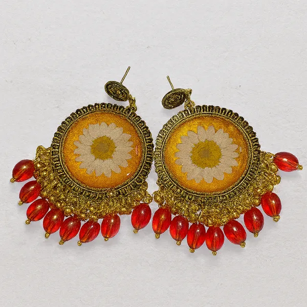 Red_Yellow_Daisy_Earring