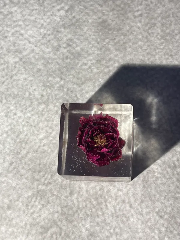 Red_Resin_Cube_Rose_Paperweight_38_MM_Small