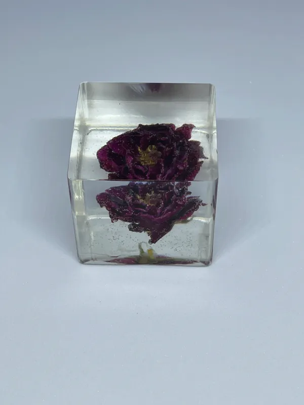 Red_Resin_Cube_Rose_Paperweight_38_MM_Small
