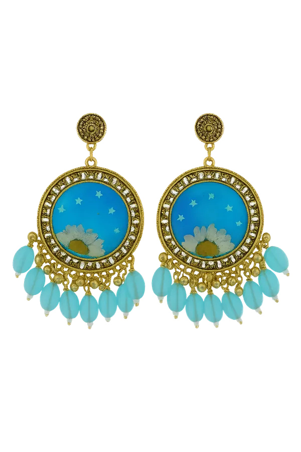 Translucent_green_daisy_earring