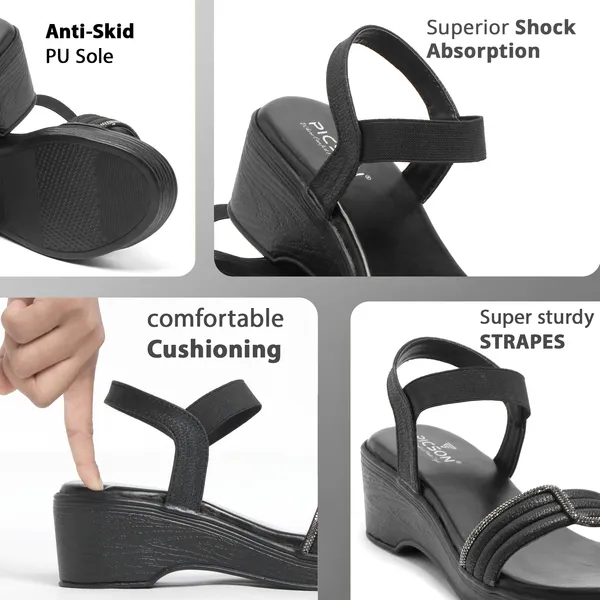 PICSON_Women_Comfortable_Wedge_Sandal_|_Premium_Quality_Heel_with_Extra_Soft_Insole