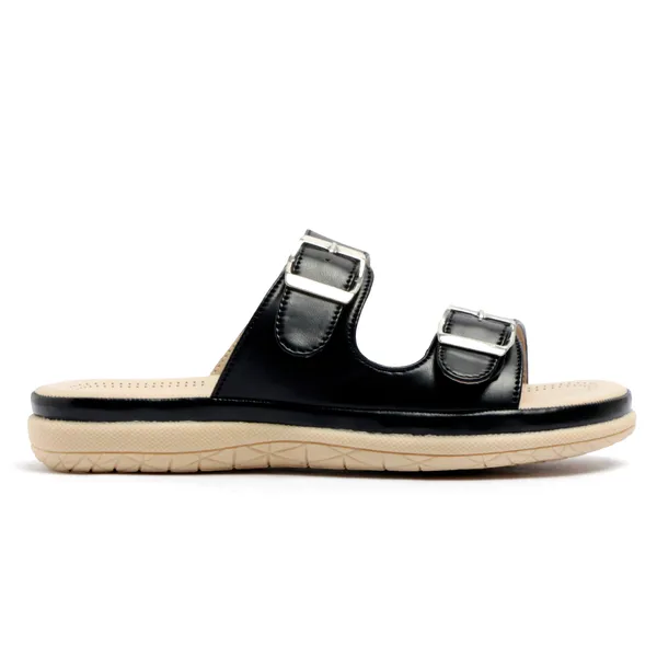 PICSON_Women_Stylish_Double_Buckle_Slides_|_Premium_Look_&_Extra_Soft_Cushion_Flats_Sandal