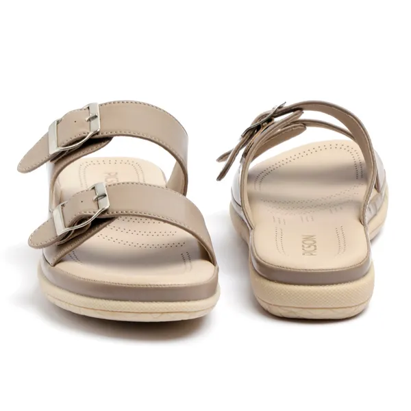 PICSON_Women_Stylish_Double_Buckle_Slides_|_Premium_Look_&_Extra_Soft_Cushion_Flats_Sandal